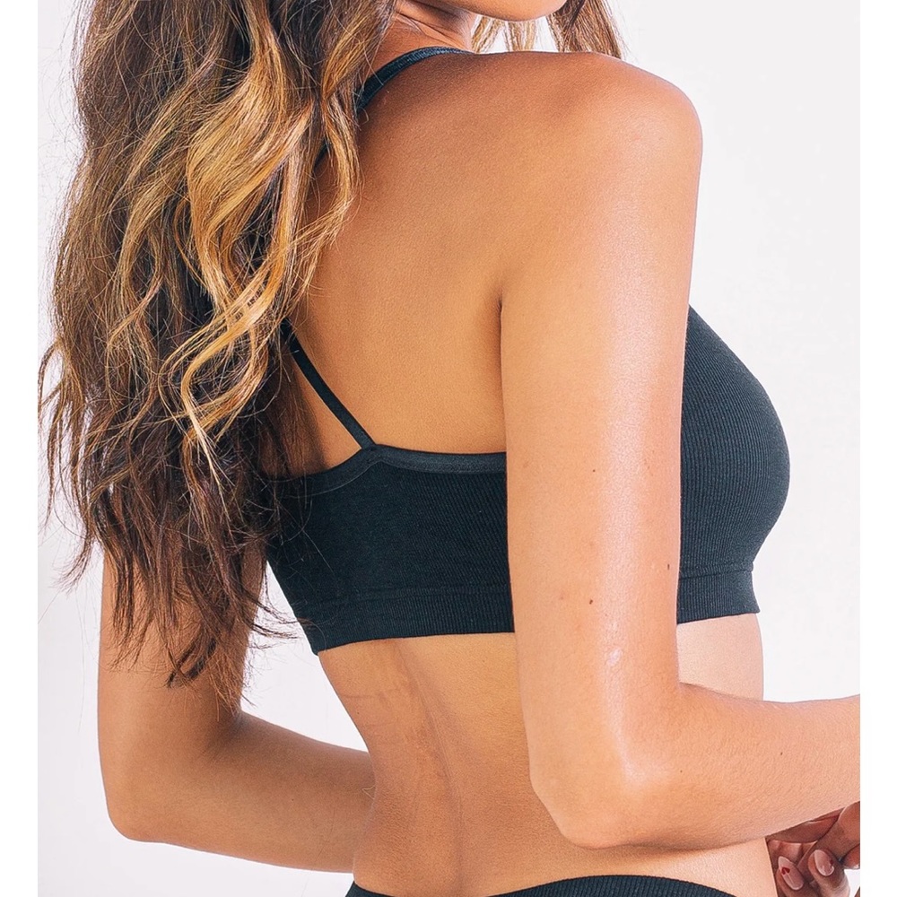 Bamboo rubbed high bralette xxl